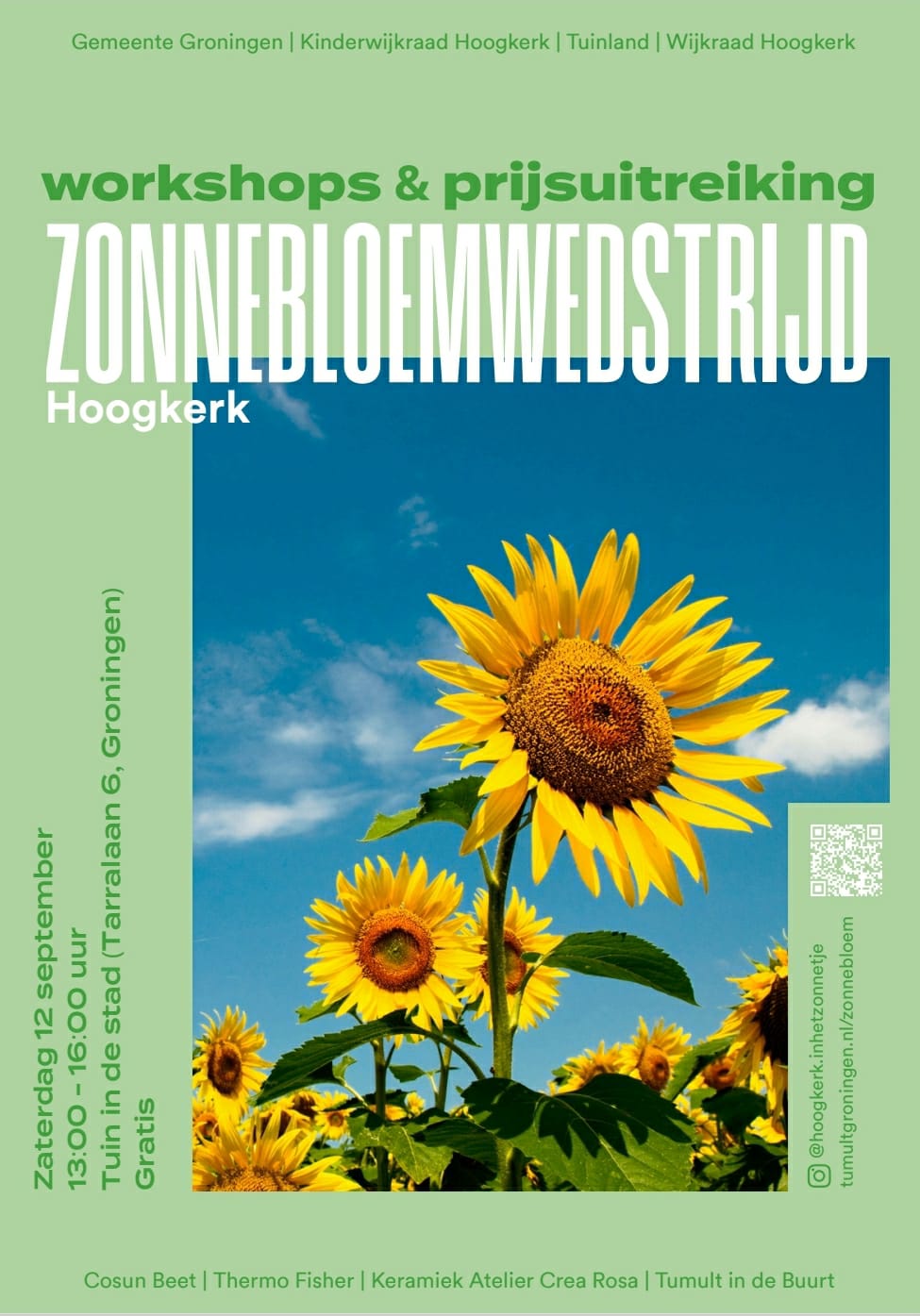 Feestelijke afsluiting Zonnebloemwedstrijd